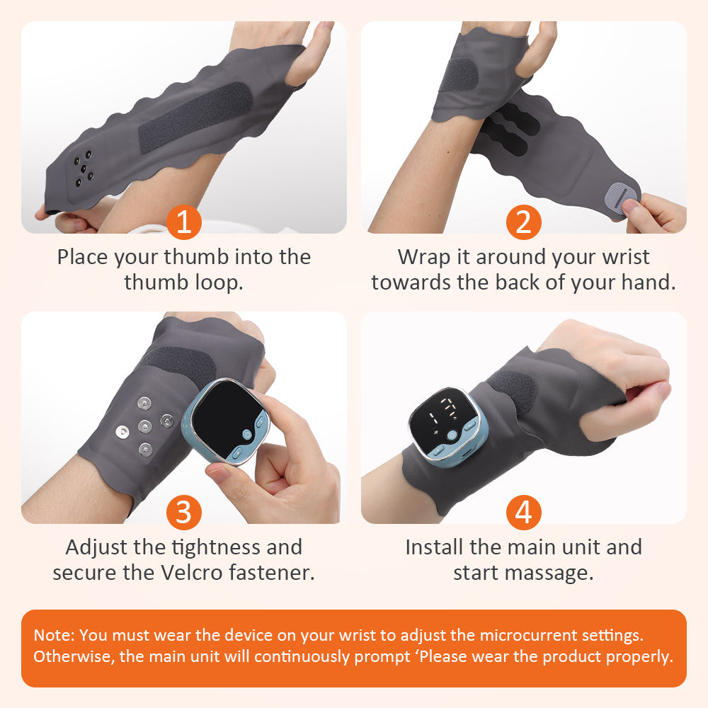 Electric Heating Wrist Massager for for Arthritis Carpal Tunnel Relief HailiCare