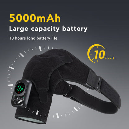 Shoulder Massager Electric Heating Back Shoulder Brace Adjustable Belt Heating Vibration 3 Gears Detachable Wireless Control Relax Muscles Improve Blood Circulation Relieve Neck Shoulder Pain Arthritis Joint Injury HailiCare Health & Beauty