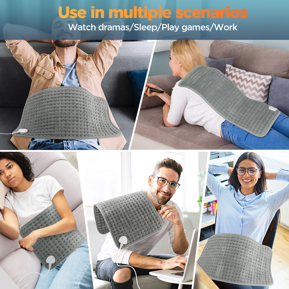Electric Heating Pad Multifunctional Physiotherapy Heating Pad Heating Blanket Cushion 10 Levels Temperature Adjustment 4 Levels Of Timing For Hands Back Legs Shoulders Neck Spine Pain Relief Winter Warm HailiCare Health & Beauty