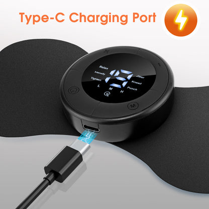 HailiCare Wireless Heating Pulse Muscle Stimulator Electric Cervical Massage Patch Low Frequency Pulse Massage Pad Neck Massager 6 Modes LCD Display Neck Stretcher Portable Mini Muscle Massager Neck Back Leg Muscle Stimulator HailiCare Health & Beauty