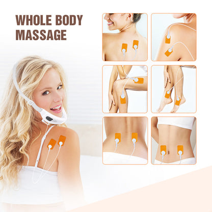 HailiCare Micro-current Vibration Massage Face Slimming Device with Remote Control Multifunctional Face-lifting Beauty Instrument Rechargeable Facial Massager Constant Temperature Hot Compress Pulse Massage HailiCare Health & Beauty
