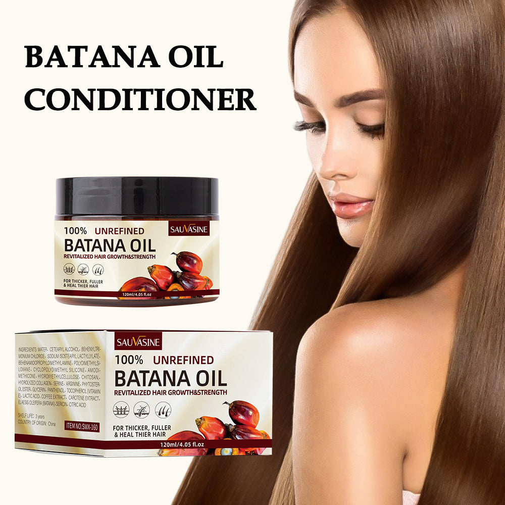 Batana Oil Conditioner for Hair, Moisturizing Repair Hair Care for Men & Women, Strengthening Hair Root Pleasant Smell Smooth Texture 4oz HailiCare