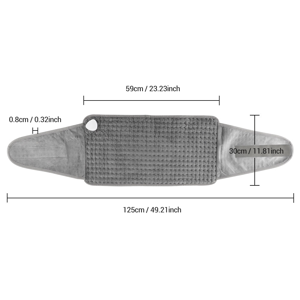 Multifunctional Heating Pad Electric Heating Blanket 9 Temperature Levels 4 Timing Heated Belt Household Warm Keeping Artifact Warm Legs Abdomen Hands Body Warming Office Home HailiCare Health & Beauty