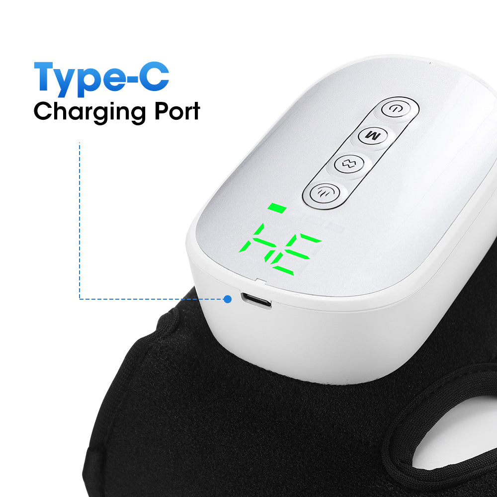 Cordless Foot and Ankle Massager with Airbags Air Compression, 3 Modes 4 Intensities 4 Heat Levels 3000mAh Battery, Electric Massager for Tired Foot, Rechargeable Massage Machine for Home Travel Gift Agdoad