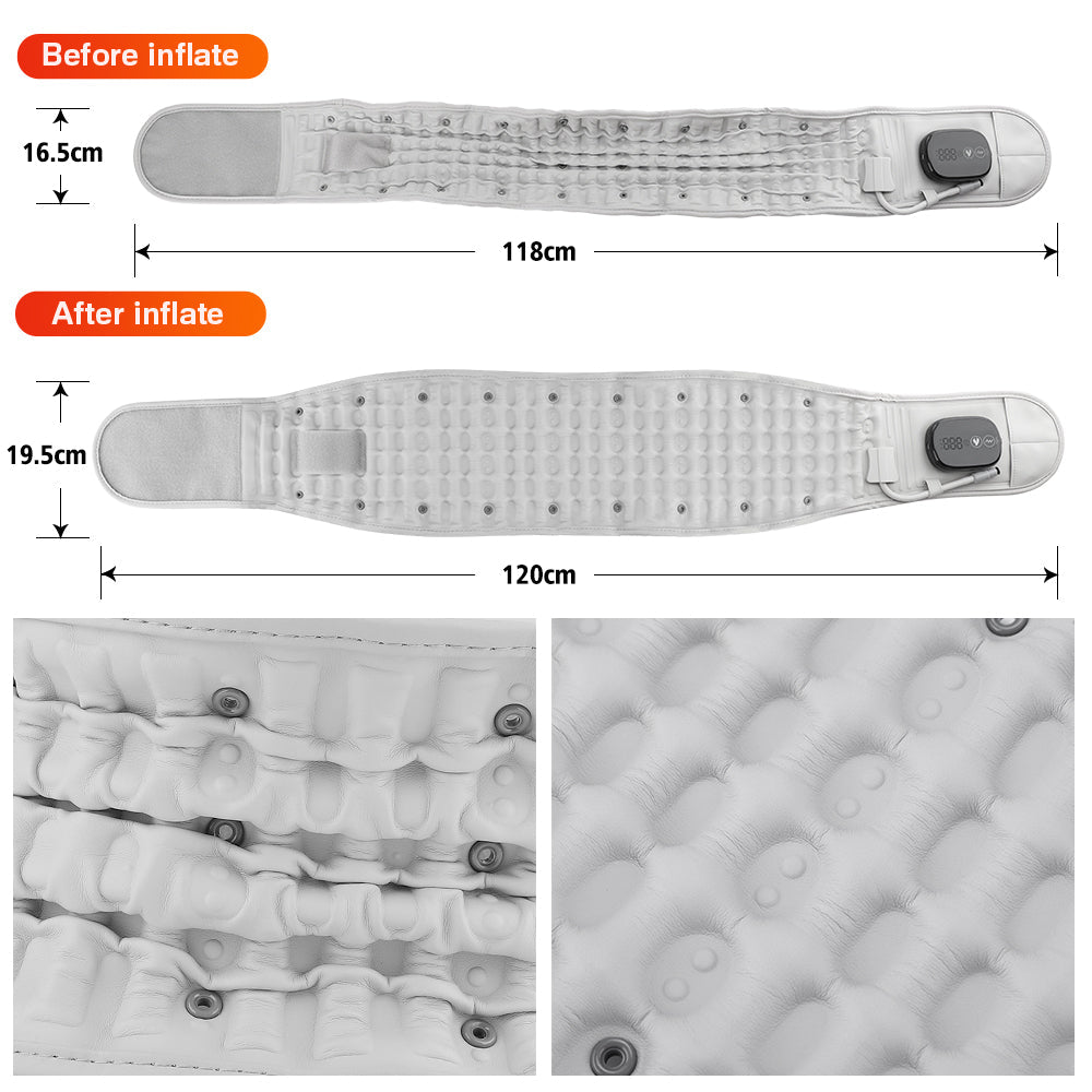 Hailicare LED Massaging Heating Inflatable Decompression Waist Belt HailiCare Health & Beauty