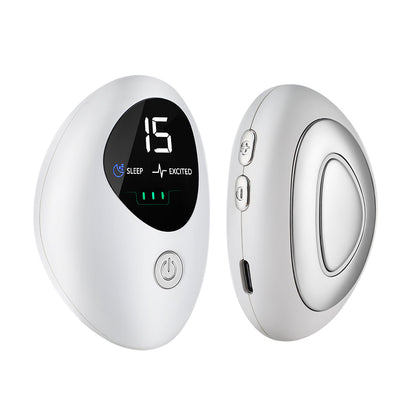 HailiCare Handheld Sleep Aid Device Pulse Stimulation Intelligent Sleep Instrument USB Rechargeable  Pressure Anxiety Insomnia Relief Nerves Soothe Help Sleeping Relieve Mental Tension Stress Depression Treatment HailiCare Health & Beauty