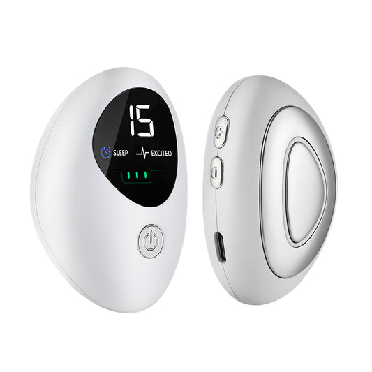 HailiCare Handheld Sleep Aid Device Pulse Stimulation Intelligent Sleep Instrument USB Rechargeable  Pressure Anxiety Insomnia Relief Nerves Soothe Help Sleeping Relieve Mental Tension Stress Depression Treatment HailiCare Health & Beauty