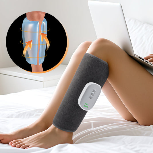 Wireless Leg Massager for Circulation Electric Calf Air Compression Massager Cordless Air Pressure Leg Massager with 8 Intensities 4 Modes Muscle Relaxation HailiCare Health & Beauty