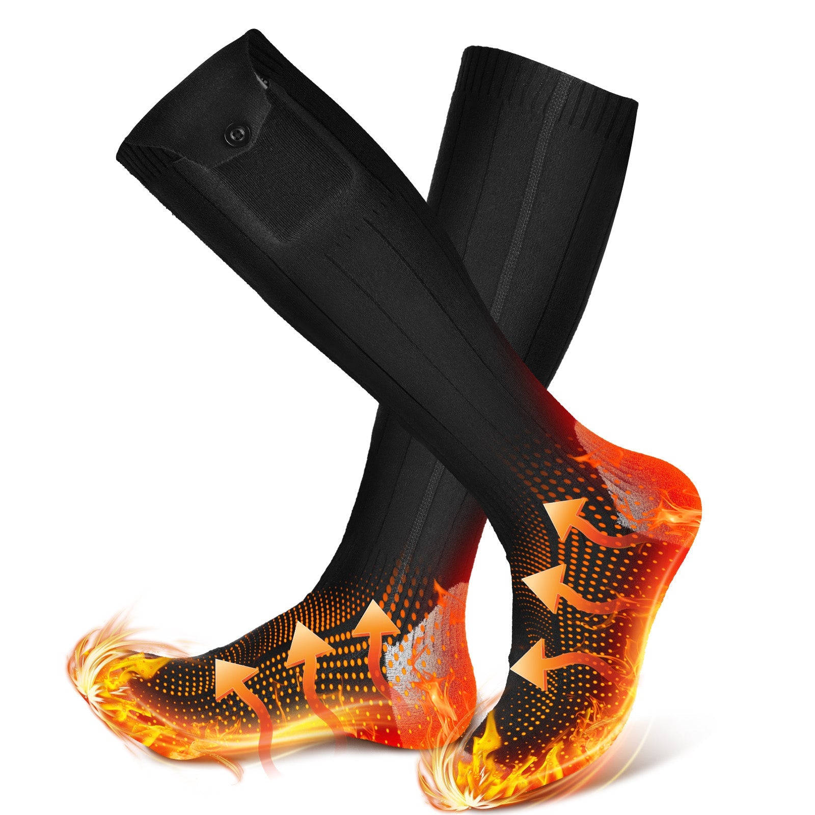 HailiCare APP controlled rechargeable heated socks for winter