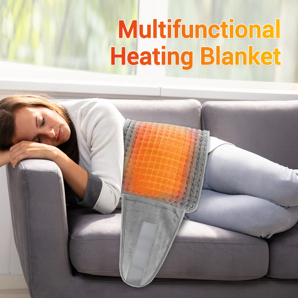 Multifunctional Heating Pad Electric Heating Blanket 9 Temperature Levels 4 Timing Heated Belt Household Warm Keeping Artifact Warm Legs Abdomen Hands Body Warming Office Home HailiCare Health & Beauty