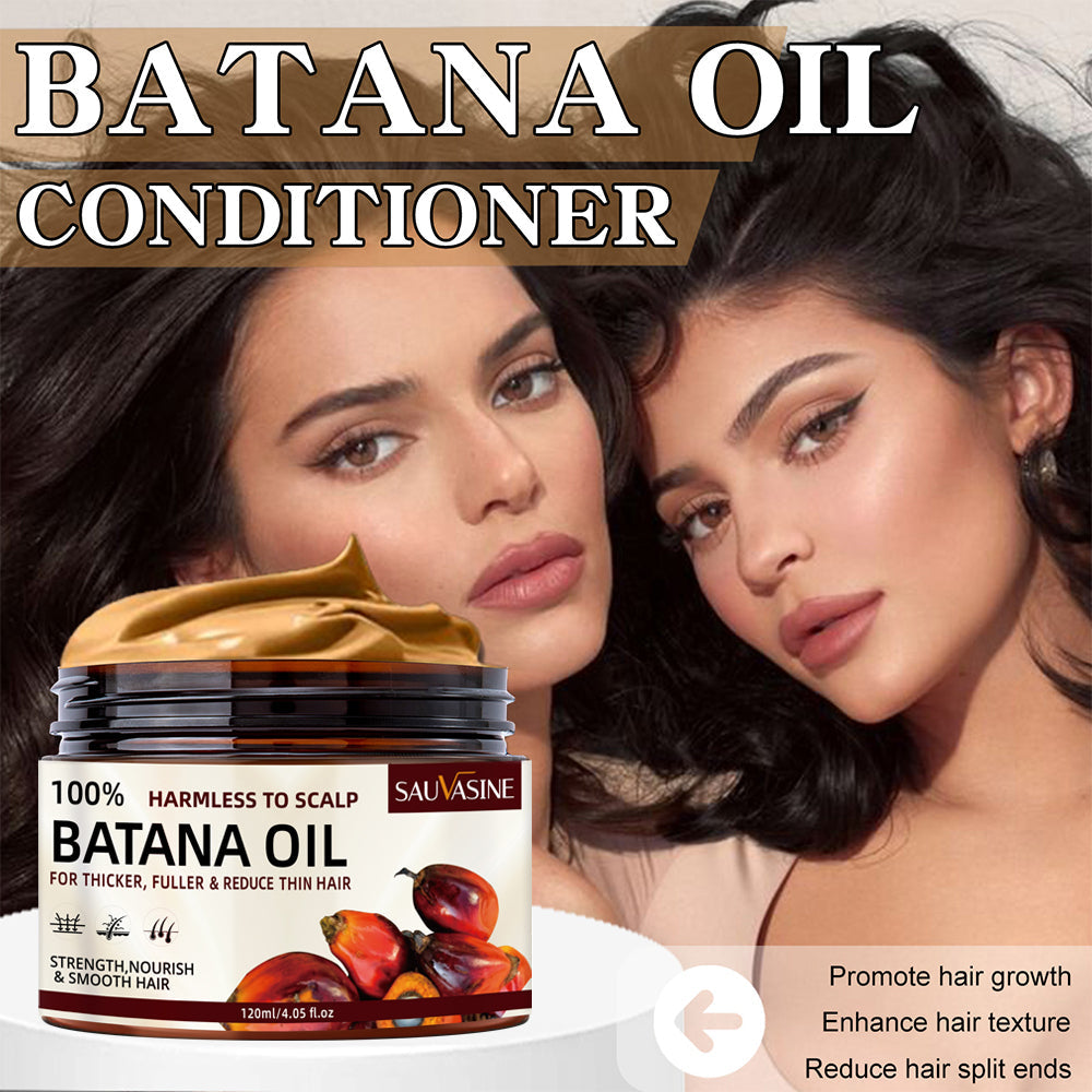 Batana Oil Conditioner for Hair, Moisturizing Repair Hair Care for Men & Women, Strengthening Hair Root Pleasant Smell Smooth Texture 4oz HailiCare