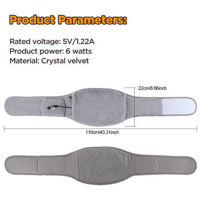 HailiCare Electric Heating Abdomen Belt 3 Levels Adjustable Heated Waist Belt Uterus Warming Pad Cold-Proof Uterine Belt Hand Waist Warming Pad Women Menstrual Relief Pain Uterus Hand Warmer HailiCare Health & Beauty