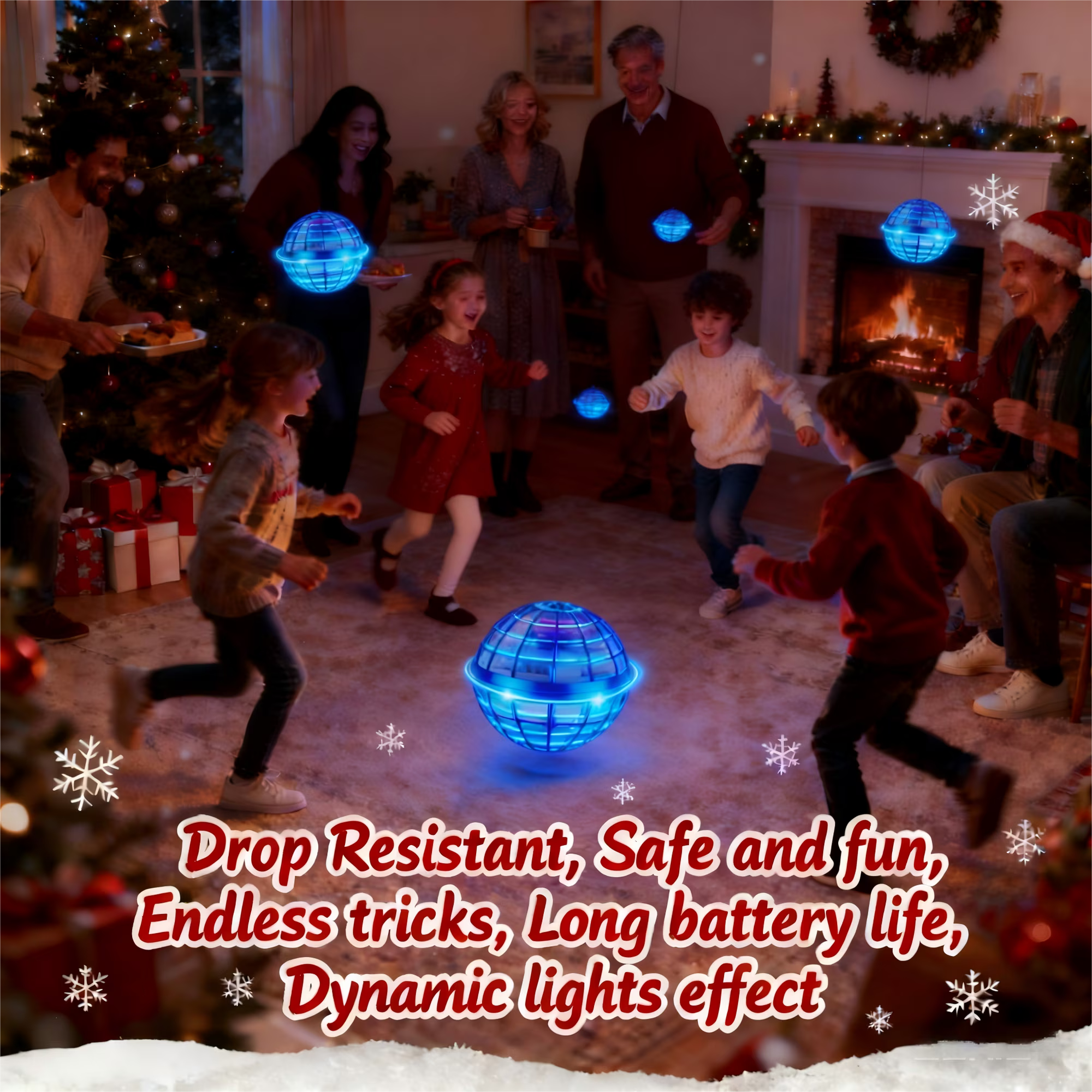 Flying Orb Ball Toys 360°Rotating Soaring Hover Orb Boomerang Spinner Magic LED Light Flying Ball Toys Hand Controlled Spinning Drone Ball Safe for Kids Adults Indoor Outdoor, Age for 6+ Agdoad