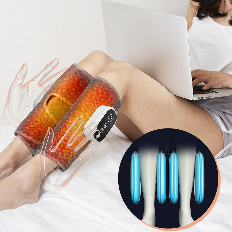 HailiCare Wireless 360° Air Pressure Calf Massager 3 Modes 3 Intensities Electric Airbag Compression Leg Massage Wrap Muscle Relax Blood Circulation Relieve Fatigue HailiCare Health & Beauty