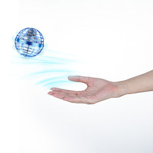 New Flying Orb Ball Toys 360°Rotating Soaring Hover Orb Boomerang Spinner Magic LED Lights Mini Drone Globe Hand Controlled Flying Ball Toys Cool Toys Gift (Blue) Hwallkare
