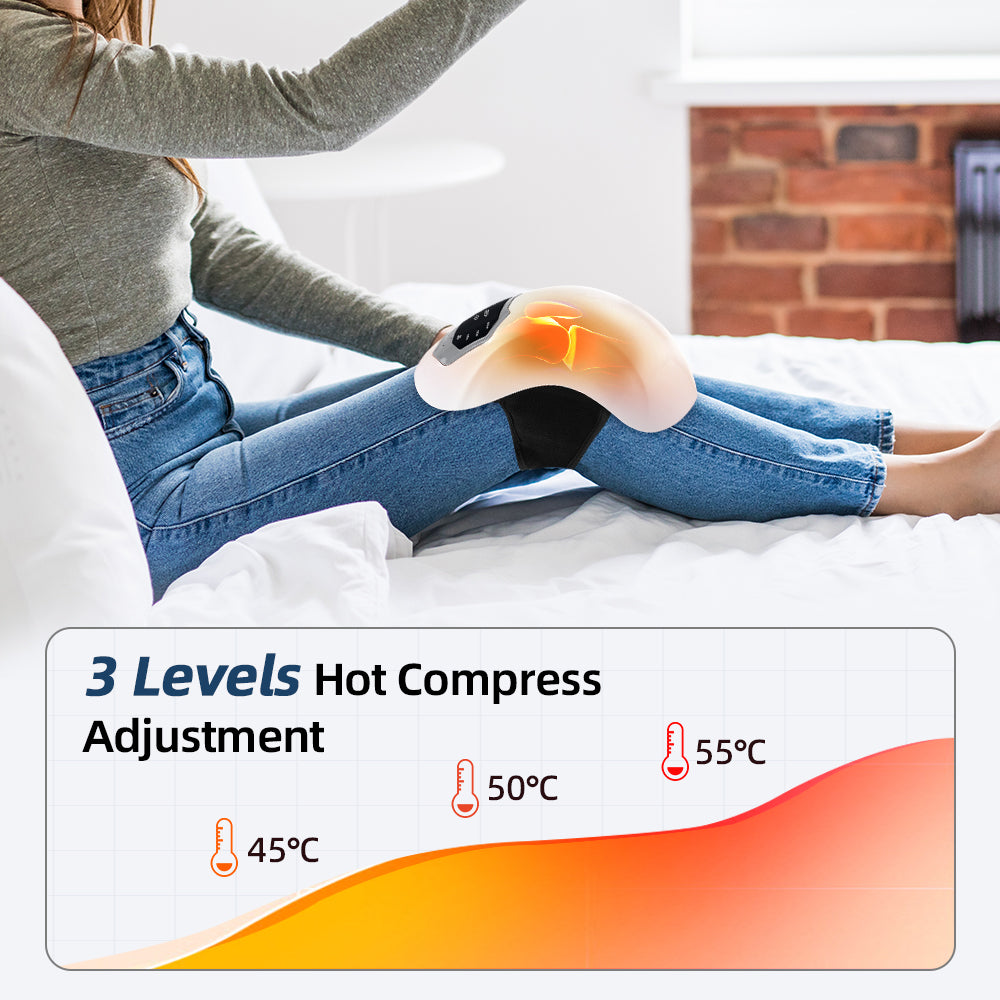 Electric Knee Massager with Heating Vibration Function HailiCare