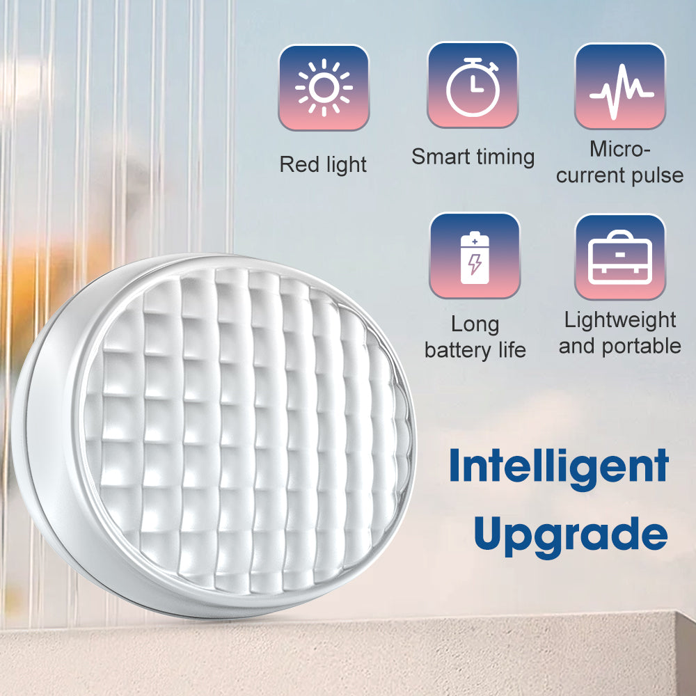 Micro-Current Red Light Eye Massager, AGDOAD Electric Eye Beauty Artifact with 12 x 660nm Red Light LEDs, Reduce Dark Circles and Eye Bags Type-C Charging, Portable & Stylish – Gift for Men & Women Agdoad