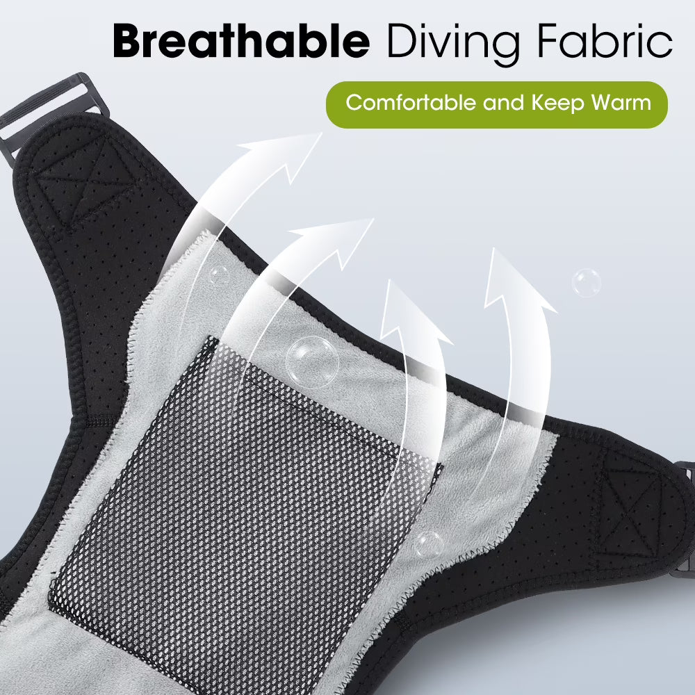 Shoulder Heating Pads with Massage, Heated Shoulder Wrap with 8 EMS Micro-Current Modes,Cordless Shoulder Massager with 5000mAh Battery,Heated Shoulder Brace with 6 Heat & 3 Vibration for Relax Gifts Agdoad