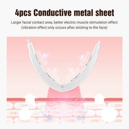 HailiCare Micro-current Vibration Massage Face Slimming Device with Remote Control Multifunctional Face-lifting Beauty Instrument Rechargeable Facial Massager Constant Temperature Hot Compress Pulse Massage HailiCare Health & Beauty