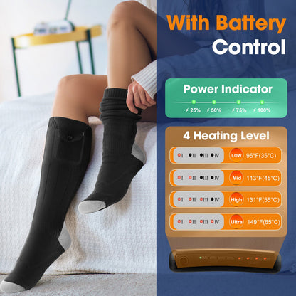 APP-Controlled Heated Socks – Smart Bluetooth Rechargeable Foot Warmers HailiCare