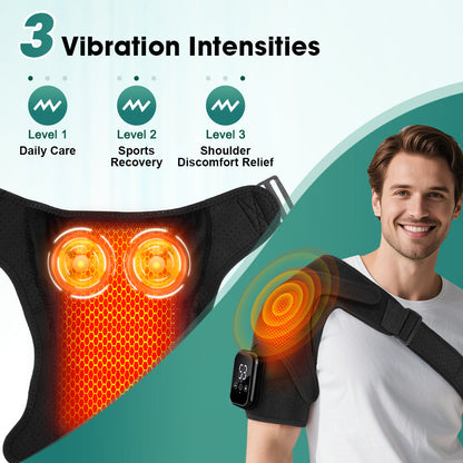 Electric Heating Vibration Massage Shoulder Brace HailiCare Health & Beauty