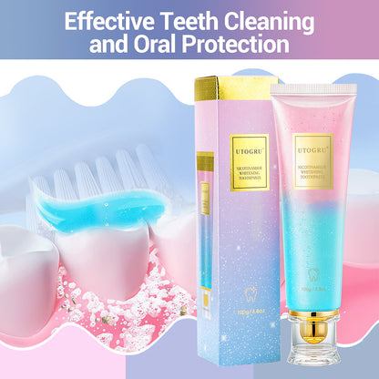 Niacinamide Whitening Toothpaste, Niacinamide Intensive Whitening Toothpaste with Natural Gentle Care Deep Stain Removal Mint Flavor Toothpaste Improves Gum Health Fresh Breath 1 PCS HailiCare