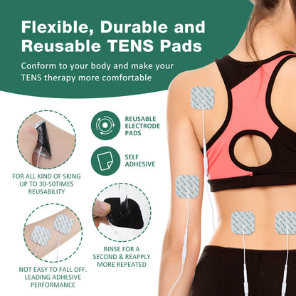 HailiCare TENS Electrode Pads EMS Replacement Unit for Tens Acupuncture For Digital Therapy Machine Massager Multi-Type for Choose HailiCare Health & Beauty