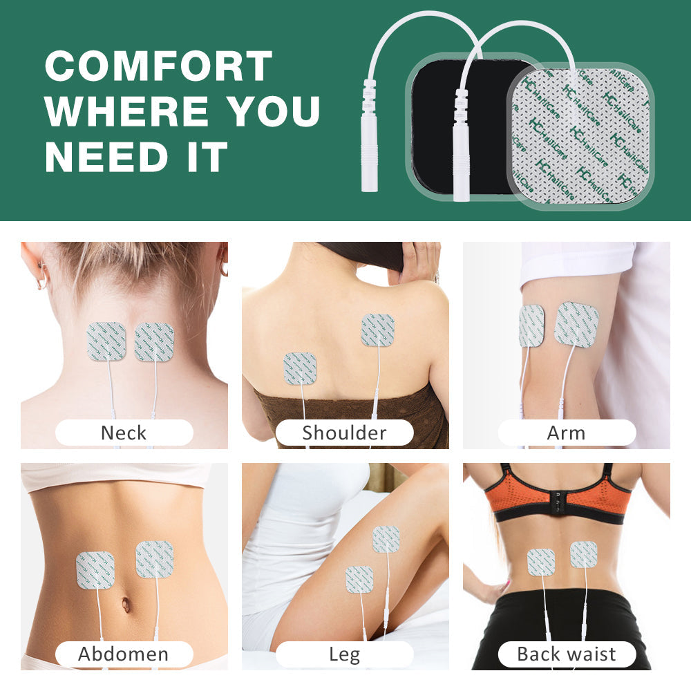 HailiCare TENS Electrode Pads EMS Replacement Unit for Tens Acupuncture For Digital Therapy Machine Massager Multi-Type for Choose HailiCare Health & Beauty