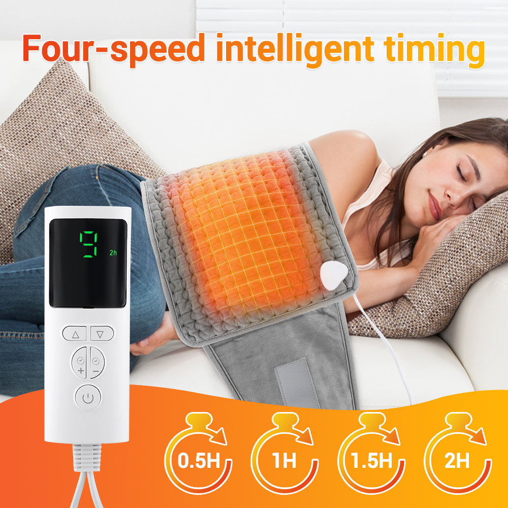 Multifunctional Heating Pad Electric Heating Blanket 9 Temperature Levels 4 Timing Heated Belt Household Warm Keeping Artifact Warm Legs Abdomen Hands Body Warming Office Home HailiCare Health & Beauty