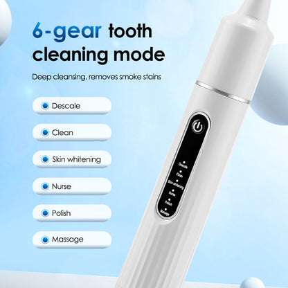 HailiCare Electric Teeth Cleaner Portable Household Toothbrush Tartar Remover Tartar Cleaning Whitening Teeth USB Charging HailiCare Health & Beauty