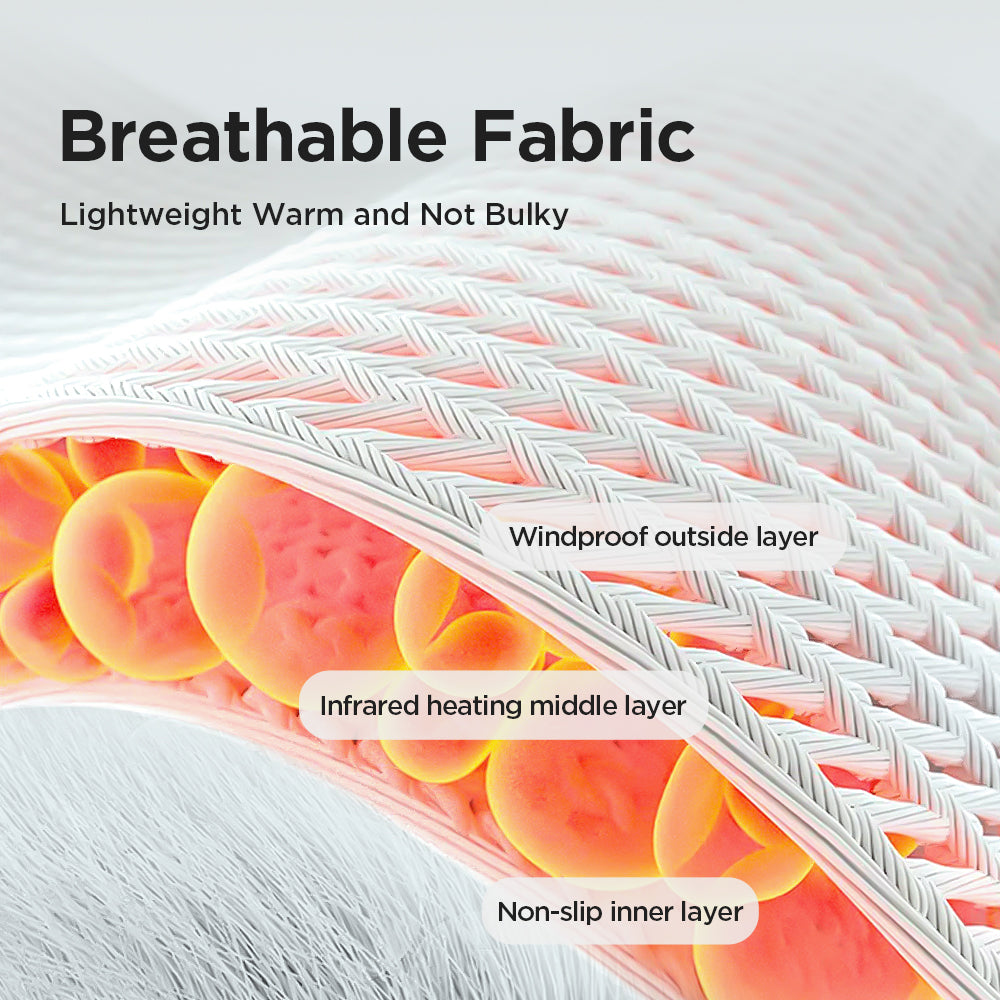 Electric Foot Massager Vibration Relaxation Ankle Massager Warm 5 Level Temperature 3 Gear Vibration intensity Hot Compress Ankle Brace Joint Sprain Ankle Support Muscle Fatigue Pain Relieve Ankle Protection HailiCare Health & Beauty