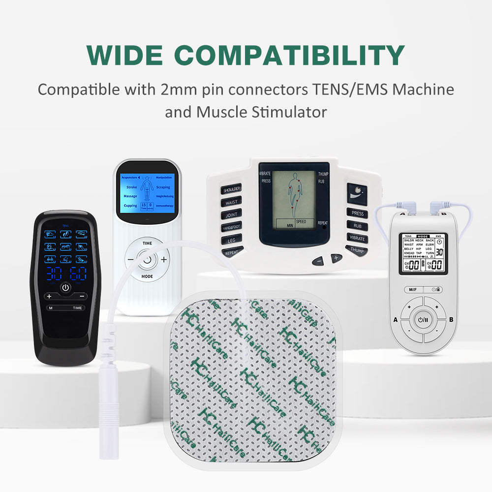 HailiCare TENS Electrode Pads EMS Replacement Unit for Tens Acupuncture For Digital Therapy Machine Massager Multi-Type for Choose HailiCare Health & Beauty