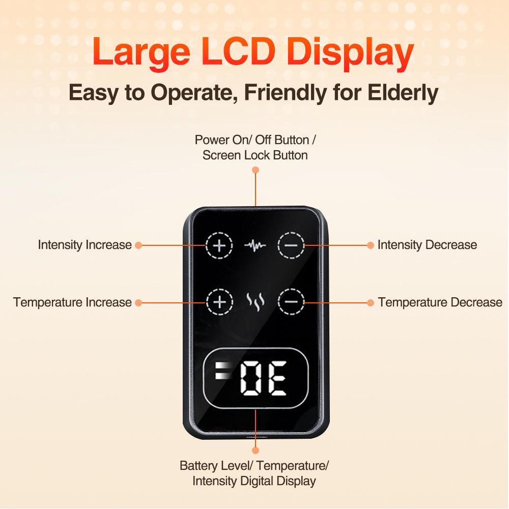 Cordless Electric Knee Support Massager for Pain Relief / Muscle Relaxation HailiCare