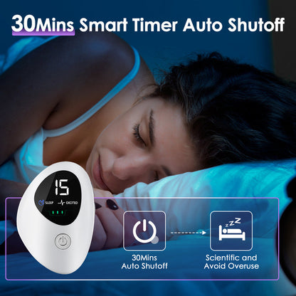 HailiCare Handheld Sleep Aid Device Pulse Stimulation Intelligent Sleep Instrument USB Rechargeable  Pressure Anxiety Insomnia Relief Nerves Soothe Help Sleeping Relieve Mental Tension Stress Depression Treatment HailiCare Health & Beauty