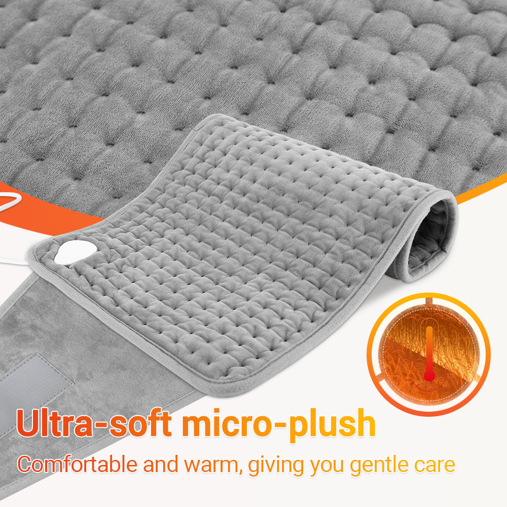 Multifunctional Heating Pad Electric Heating Blanket 9 Temperature Levels 4 Timing Heated Belt Household Warm Keeping Artifact Warm Legs Abdomen Hands Body Warming Office Home HailiCare Health & Beauty