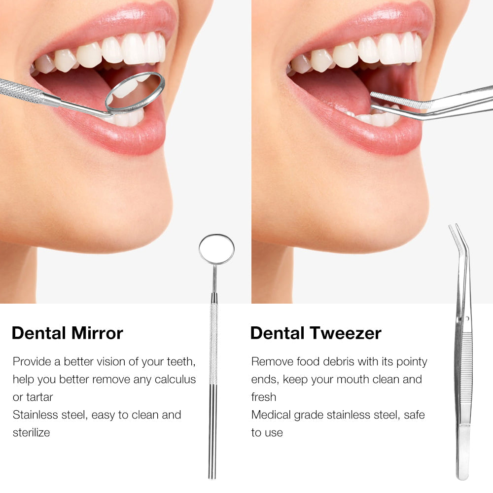 Electric Dental Calculus Remover, Ultrasonic Portable Teeth Cleaner, Tartar Plaque Stain Remover for Teeth Cleaning Tools Kit for Adult Hwallkare