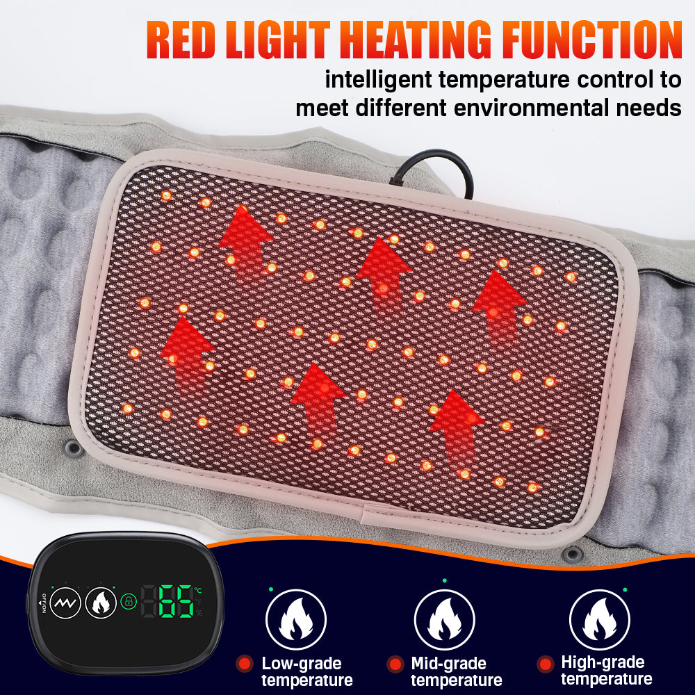 Hailicare LED Massaging Heating Inflatable Decompression Waist Belt HailiCare Health & Beauty