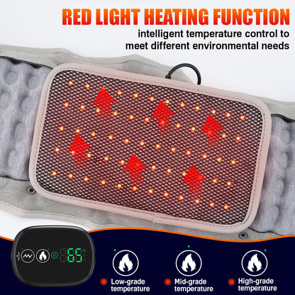 Hailicare LED Massaging Heating Inflatable Decompression Waist Belt HailiCare Health & Beauty