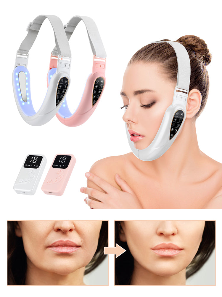 HailiCare V Face Face-lifting Instrument Facial Slimming Massager Photon Rejuvenation TENS Microcurrent Multifunctional Beauty Instrument Facial Lift Firming Skin Shaping Face Rejuvenation HailiCare Health & Beauty