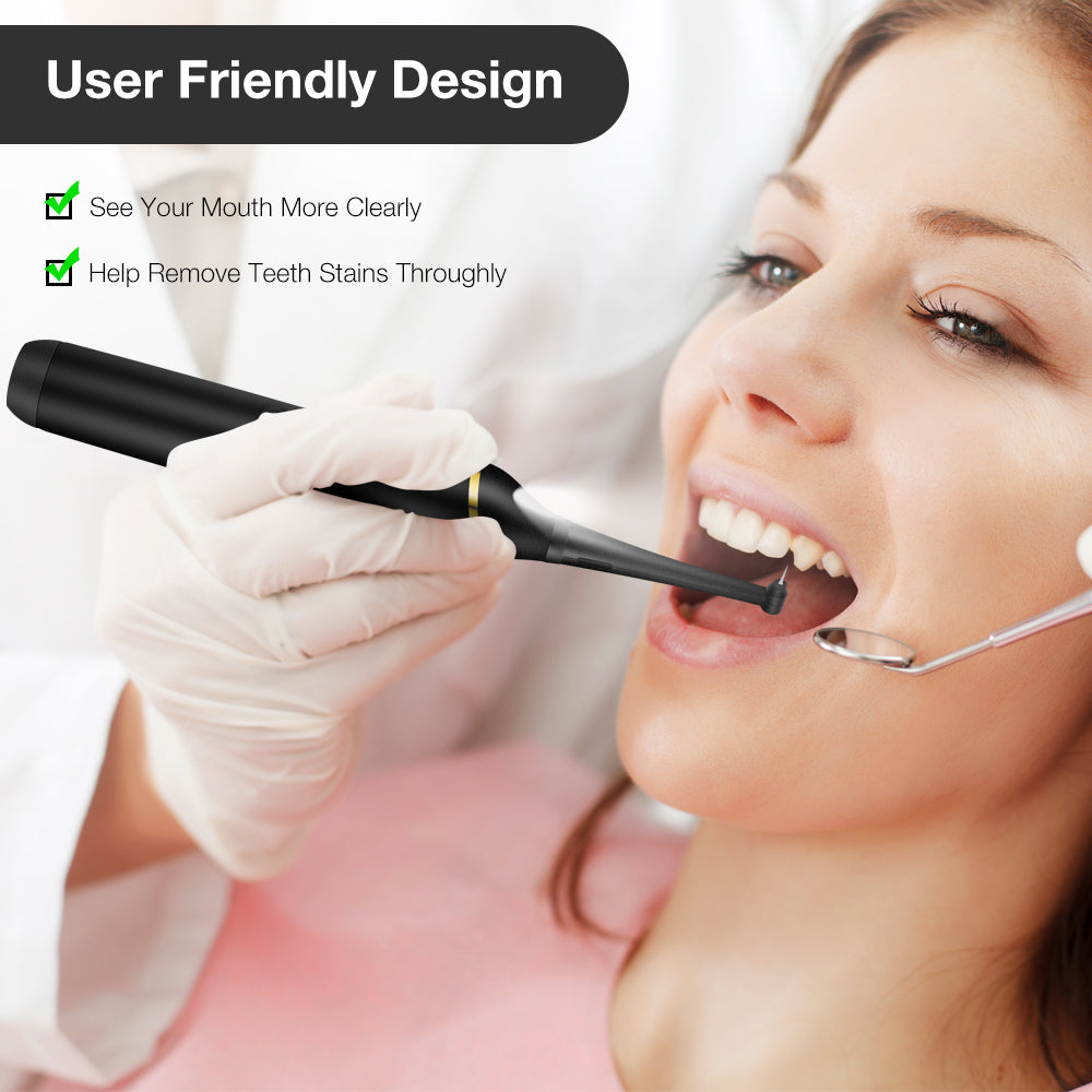 BearCris Electric Ultrasonic Dental Calculus Remover, Portable Teeth Stains Cleaning Tools Kit BearCris