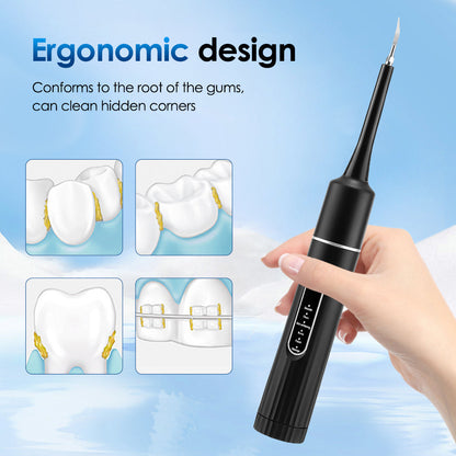 HailiCare Electric Teeth Cleaner Portable Household Toothbrush Tartar Remover Tartar Cleaning Whitening Teeth USB Charging HailiCare Health & Beauty
