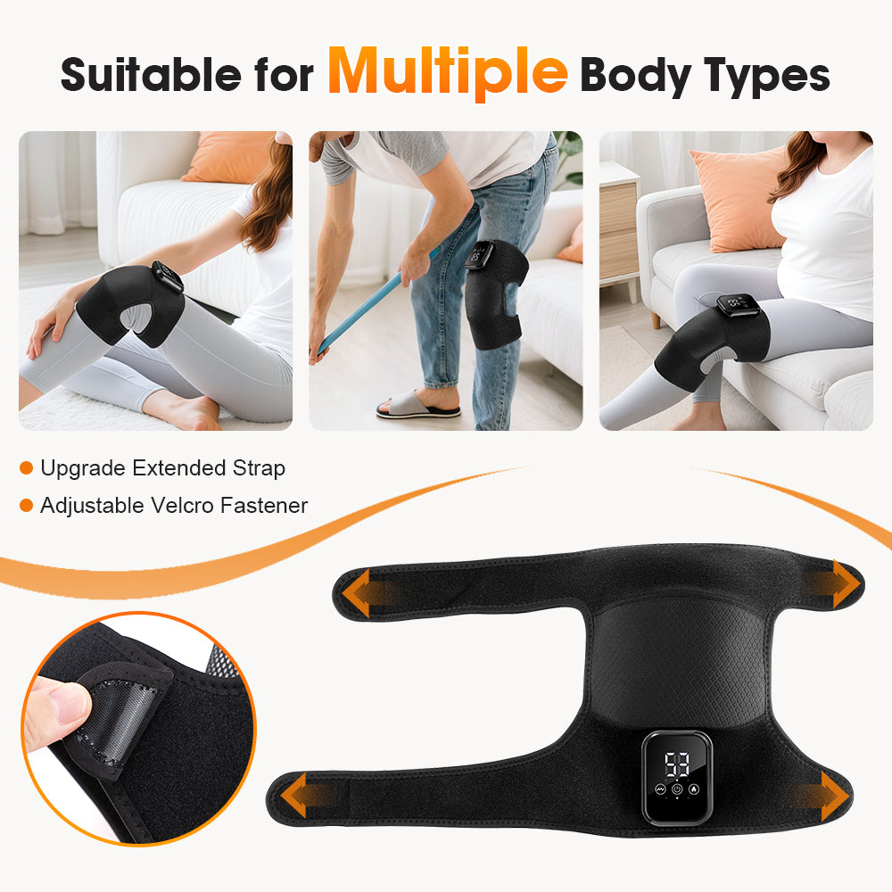 Electric Knee Massager with Heat Vibration HailiCare Health & Beauty