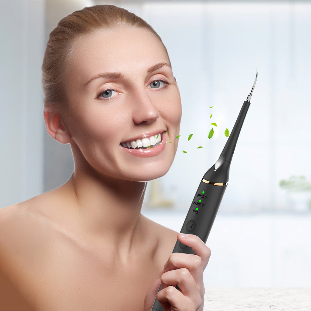 BearCris Electric Ultrasonic Dental Calculus Remover, Portable Teeth Stains Cleaning Tools Kit BearCris