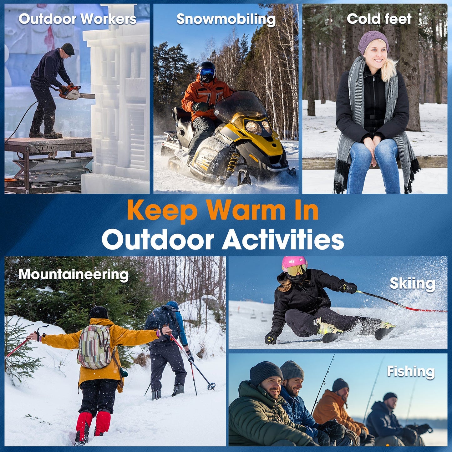 APP-Controlled Heated Socks – Smart Bluetooth Rechargeable Foot Warmers HailiCare