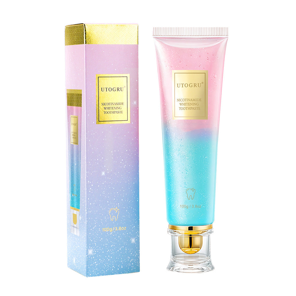 Niacinamide Whitening Toothpaste, Niacinamide Intensive Whitening Toothpaste with Natural Gentle Care Deep Stain Removal Mint Flavor Toothpaste Improves Gum Health Fresh Breath 1 PCS HailiCare