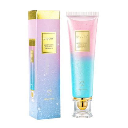 Niacinamide Whitening Toothpaste, Niacinamide Intensive Whitening Toothpaste with Natural Gentle Care Deep Stain Removal Mint Flavor Toothpaste Improves Gum Health Fresh Breath 1 PCS HailiCare