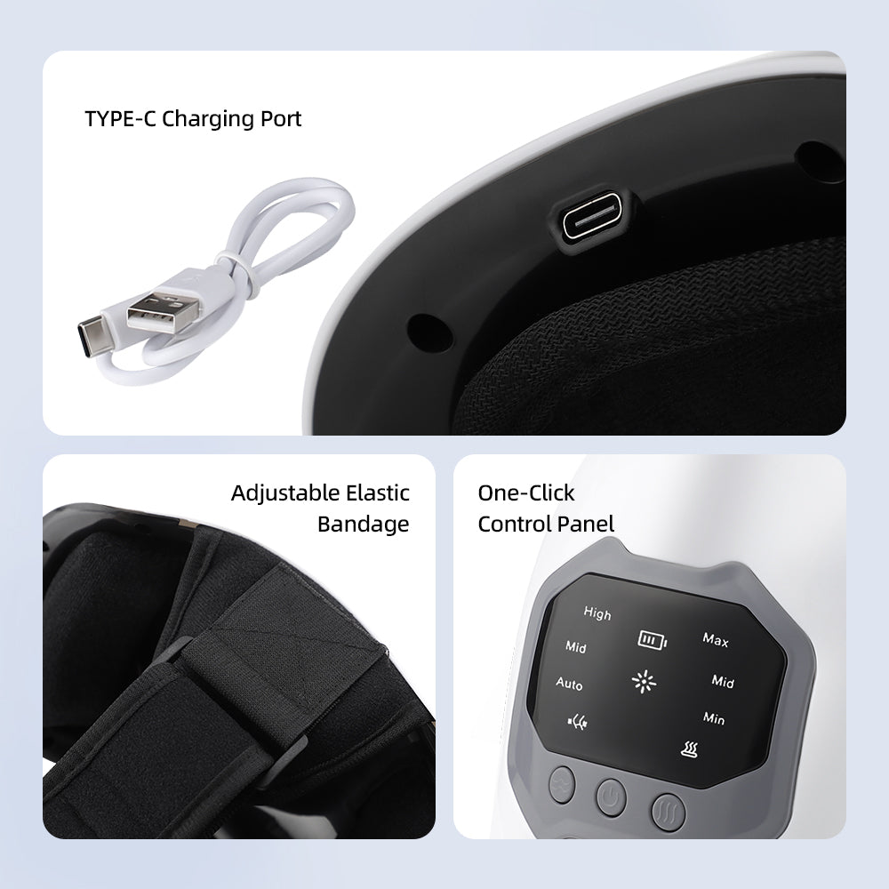 Electric Knee Massager with Heating Vibration Function HailiCare