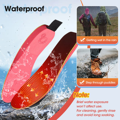 HailiCare Intelligent Heated Insoles APP Control USB Rechargeable Wireless Heating Insoles for Women Men 3000mAh Multi-Temperature Adjustable HailiCare Health & Beauty