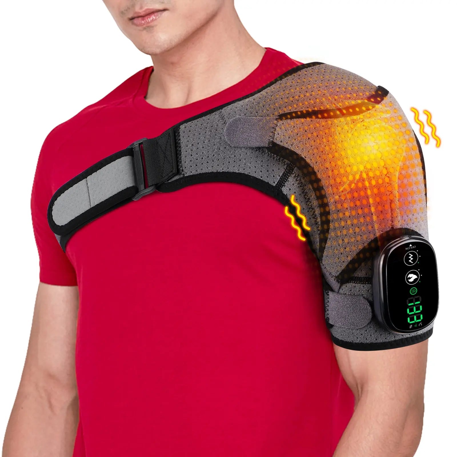 Hailicare Cordless Heating Vibration Shoulder Wrap Massager For Arthritis Pain Relief HailiCare