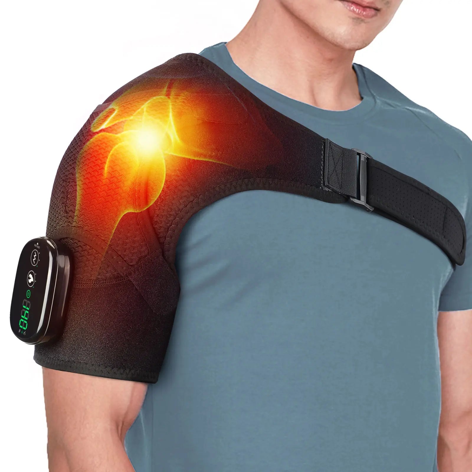 Hailicare Cordless Heating Vibration Shoulder Wrap Massager For Arthritis Pain Relief HailiCare